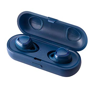 Wireless Earbuds, Bluetooth Earphones Noise Cancelling Sweatproof Mini Bluetooth Headphones for Samsung Gear iConX SM-R140 (Blue)