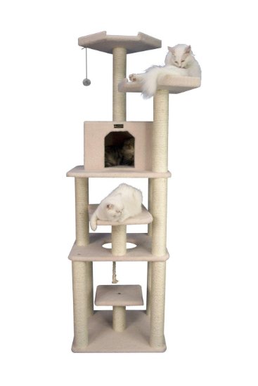 Armarkat Cat tree Furniture Condo,  Height- 75-Inch and Up