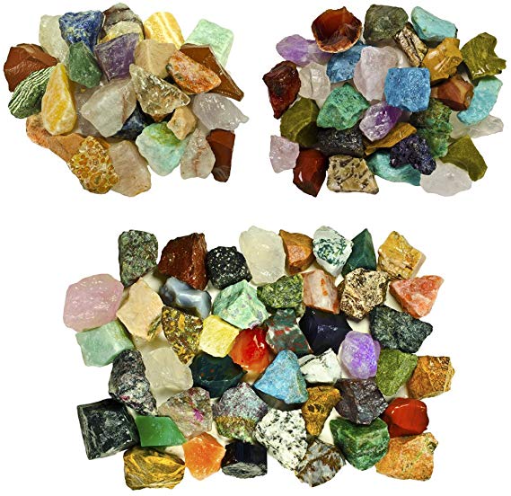 Fantasia Materials: 6 lbs Premium World Stone Mix (Largest Variety on Amazon) from Asia, Brazil and Madagascar!