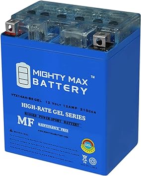 Mighty Max Battery YTX14AH-BS Gel 12V Battery for Polaris 450 Sportsman HD 2X4 2016-2019