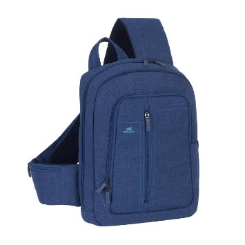 Rivacase 7529 Aspen 13.3 Inch Laptop Sling Backpack, Slim, Light, Waterproof fabric, Indigo color