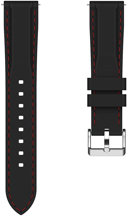 CCnutri Watch Bands - Soft Silicone Quick Release - Choose Colors & Width - 18mm, 20mm, 22mm, 24mm, 26mm Watch Straps