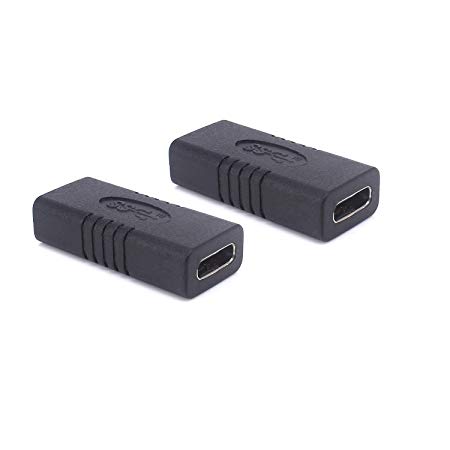 Gleewin 2-Pack USB c Adapter,USB C Female to Female Coupler Connector Extension Adaptor