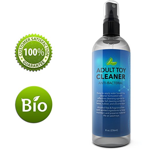 Water Based Adult Toy Cleaner - Hypoallergenic Disinfectant Spray - Erotic Toy Cleaner - Toy Disinfectant for Women and Men - Alcohol Free Antibacterial Spray - Natural Toy Cleaner - Triclosan Free