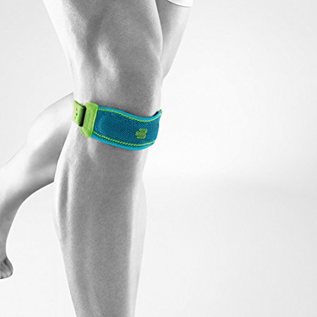 Bauerfeind Sports Knee Strap - Patella Support - Knee Strap for Patellar Tendon Relief - Relieve Runners and Jumpers Knee and Shin Splints - Moisture Wicking and Washable Material