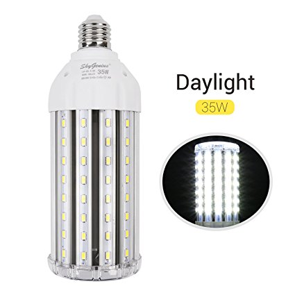 35W Super Bright LED Corn Light Bulb for Garage, E26 High Output 3500Lm 6500K Daylight LED Corn Bulb 300 Watt Equivalent, for Backyard Basement Barn Workshop Outdoor Large Area(2017 New Version)