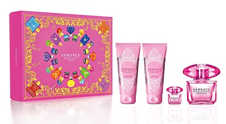 Versace Bright Crystal Absolu by Versace, 4 Piece Gift Set for Women