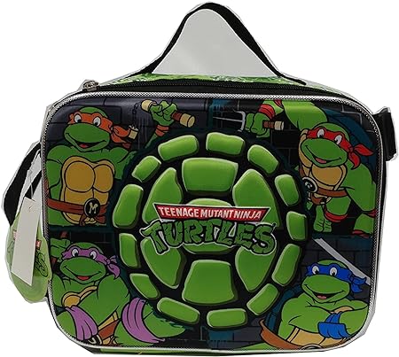 Ruz Ninja Turtle 3D Hardshell EVA 10" Insulated Lunch Travel Bag Box (B04555)
