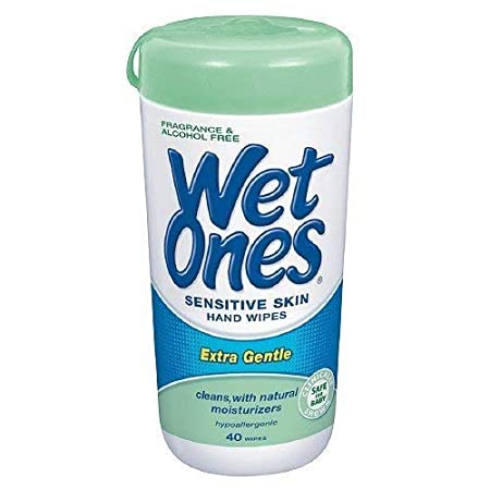 Wet Ones Sensitive Skin Hand Wipes: 40 Count Canister by Wet Ones