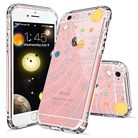 iPhone 6s Case, Clear iPhone 6 Case, MOSNOVO Galaxy Outer Space Clear Design Printed Clear Plastic Hard Back Case With Protective Shock Proof TPU Bumper Case Cover for iPhone 6 6s (4.7 Inch)