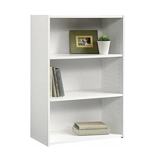 Sauder Beginnings 3-Shelf Bookcase, Soft White