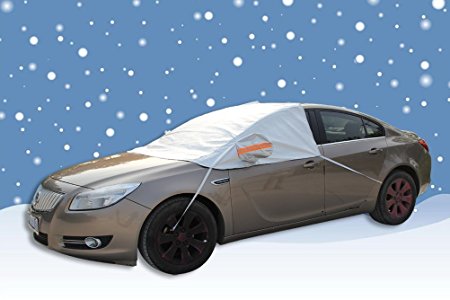 BESTTRENDY Car Windshield Snow Cover & Sun Shade Protector - Fits Cars CRVs