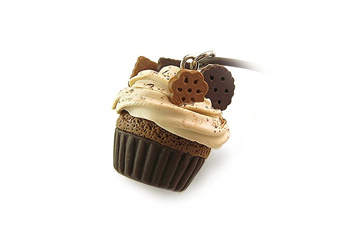 Chocolate Cupcake Pendant ~ Food Jewelry