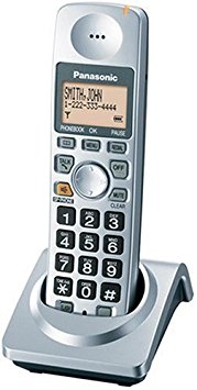 Panasonic KX-TGA101S Extra Handset with Charger for KX-TG1032S, KX-TG1033S, KX-TG1034S Cordless Phones, Silver