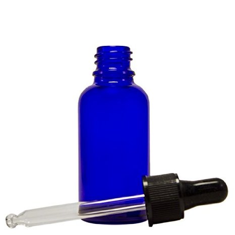 Greenhealth - Cobalt Blue Glass Bottles with Droppers 1 Oz