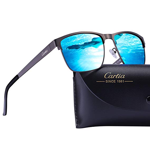 Carfia Men’s Sunglasses Polarized UV400 Protection for Driving Fishing Hiking Everyday Use