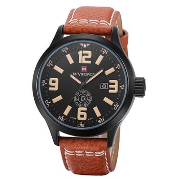 Stylish Army Style Watch,Military Water Resistant Leather Band Men's Watches