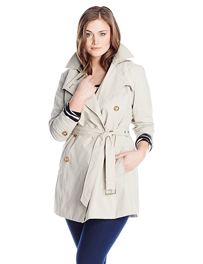 Tommy Hilfiger Women's Plus-Size Trench Coat