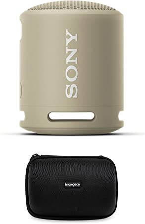 Sony XB13 Extra BASS Portable IP67 Waterproof/Dustproof Wireless Speaker (Taupe) with Knox Gear Hard Shell Case Bundle (2 Items)