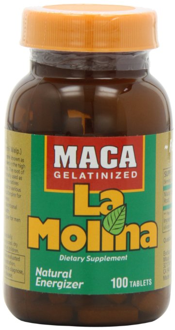 La Molina Gelatinized Maca, 500 Milligrams of Gelatinized Maca Pure per Tablet, 100 Tablets