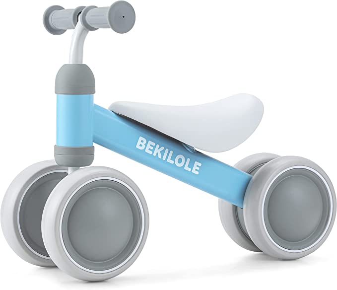 BEKILOLE Balance Bike for 1 Year Old Girl Gifts Pre-School First Bike and 1st Birthday Gifts - Train Your Baby from Standing to Running | Ideal One Year Old Toys