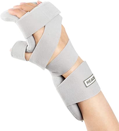 REAQER Resting Hand Splint Stroke Immobilizer Night Muscle Atrophy In The Hands, Wrists And Fingers (Right)