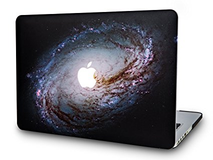 KEC MacBook Pro 13 Case 2017 & 2016 Plastic Hard Shell Cover A1706 / A1708 with/without Touch Bar Space Galaxy (Milky 2)