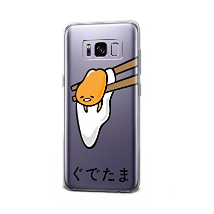 GSPSTORE Galaxy S8 Case Gudetama Cartoon Lazy Eggs Pattern Soft Transparent TPU Protector Case for Samsung Galaxy S8 #01