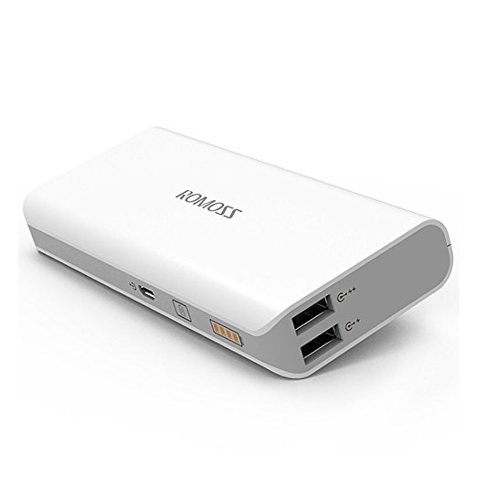 ROMOSS Sense 4 10400mah External Battery Pack Portable Charger Mobile Power bank - White