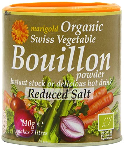 Marigold Org Veg Bouillon Powder R Salt 140g