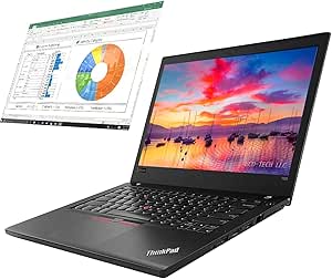 Lenovo ThinkPad T480 Laptop 14" FHD (1920x1080) Notebook, Intel Core i5-8350, 16GB RAM, 1TB SSD, HDMI, USB Type-C, Thunderbolt, WiFi, Bluetooth, Windows 10 Pro (Renewed)