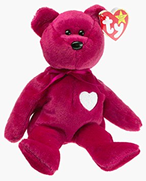 TY Beanie Baby VALENTINA Bear Valentine Day Heart Teddy 8"