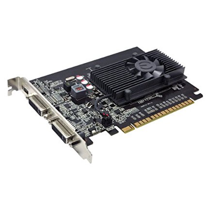 EVGA GeForce GT 610 1024MB GDDR3, Dual DVI, mini-HDMI Graphics Card 01G-P3-2616-KR