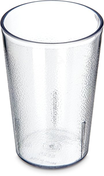 Carlisle 5526-8107 Stackable Shatter-Resistant Plastic Tumbler, 8 oz., Clear (Pack of 6)