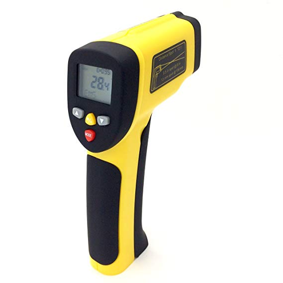 Perfect-Prime TM0819, Accurate Digital Surface Temperature Non-contact Infrared IR Thermometer Dual Laser Pointer Gun -50~1050°C/1922°F