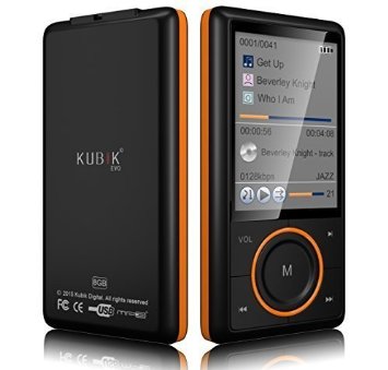 Kubik Evo 8GB MP3 Player with Radio and Expandable MicroSDSDHC Slot - Black