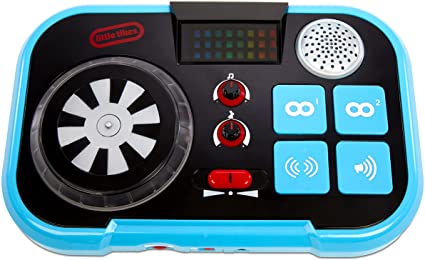 Little Tikes My Real Jam DJ Table, Toy DJ Mixing Table with Headphone Jack and Case, for Ages 3  - Headphones not Included