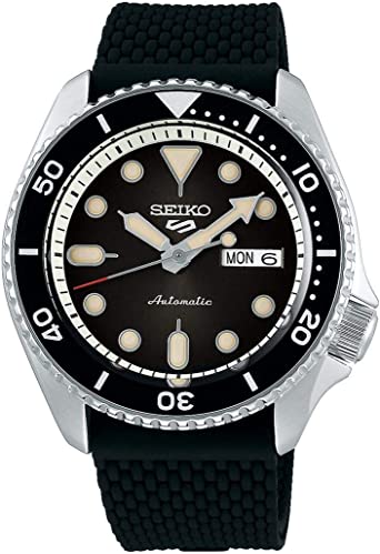 Seiko Men's Analogue Automatic Watch with Silicone Strap SRPD73K2