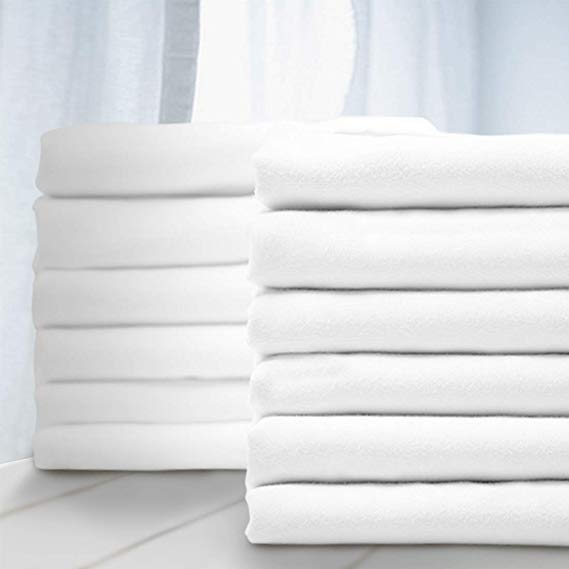 Premium Queen Pillowcase 12 Pack - Standard White - 1800 Thread Count - Soft Brushed Microfiber Allergies Free - Wrinkle Resistant - Tailoring Iron - Bulk Pillowcases Set of 12,1 Dozen