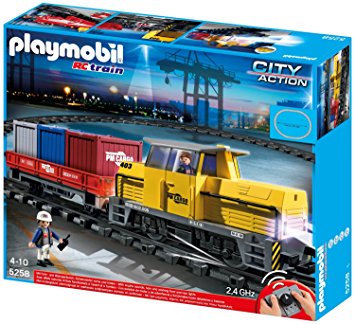 Playmobil 5258 City Action Remote Control (RC) Freight Train - Multi-Coloured