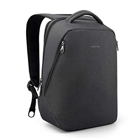 Anti Theft Laptop Backpack Business Travel Backpack for Men College Water Resistant Lightweight fit 15.6 17 Inch Grey Black