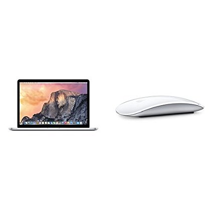 Apple Macbook Pro MJLQ2LL/A 15-inch Laptop (2.2 GHz Intel Core i7 Processor, 16GB RAM, 256 GB SSD, Mac OS X) & Apple Magic Mouse 2 (MLA02LL/A) bundle