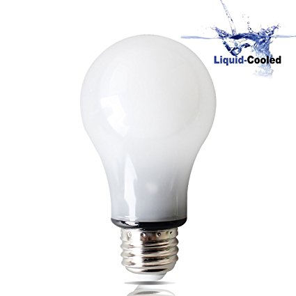 A19 10.3 Watt 1100Lm Liquid-Cooled LED Light Bulb, Dimmable, E26 Screw Base, 3000K Warm White, Suitable for Enclosed Fixtures