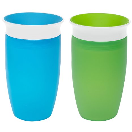 Munchkin Miracle 360 Sippy Cup GreenBlue 10 Ounce 2 Count