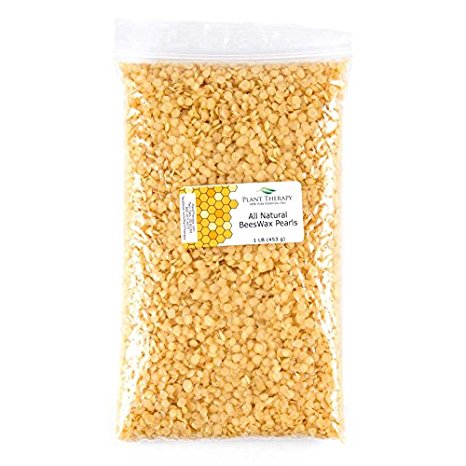 Plant Therapy Beeswax Pearls- Yellow. All Natural. 1 pound (454 grams).