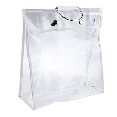Transparent Dust Bag Clear Purse Organizer Dustproof Handbag Wardrobe Hook Holder Valentine's Day