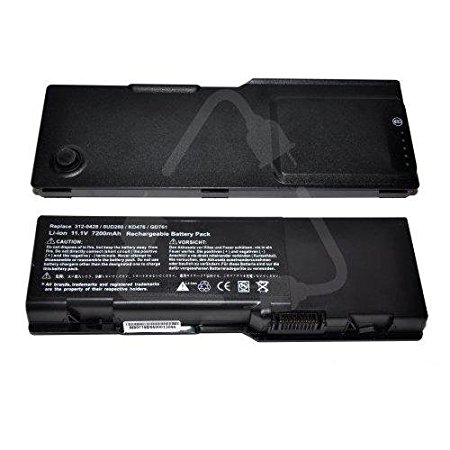7200mAh (9-cell) High Capacity Laptop Battery for Dell Inspiron 6400, E1505