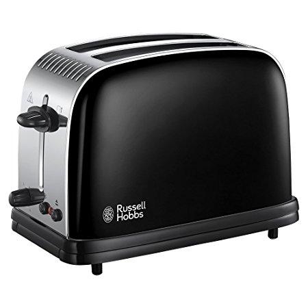 Russell Hobbs 23331 Colours Plus 2-Slice Toaster, Black