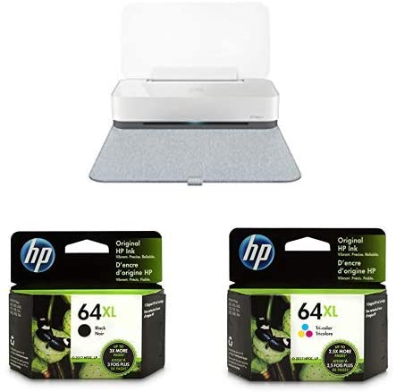 HP Tango X Smart Wireless Printer with Indigo Linen cover (3DP64A) and XL Ink Cartridges - 4 Colors