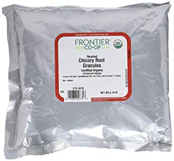 Frontier Natural Products Organic Roasted Chicory Root Granules, 16 Ounce (Pack of 2)